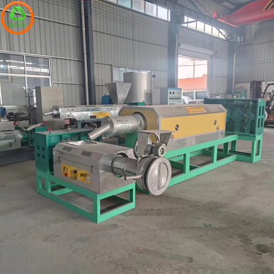 quality Üçlü vida tasarımı Atık PP PE HDPE LDPE Film Plastik Geri Dönüştürme Pellets Yapma Makinesi factory